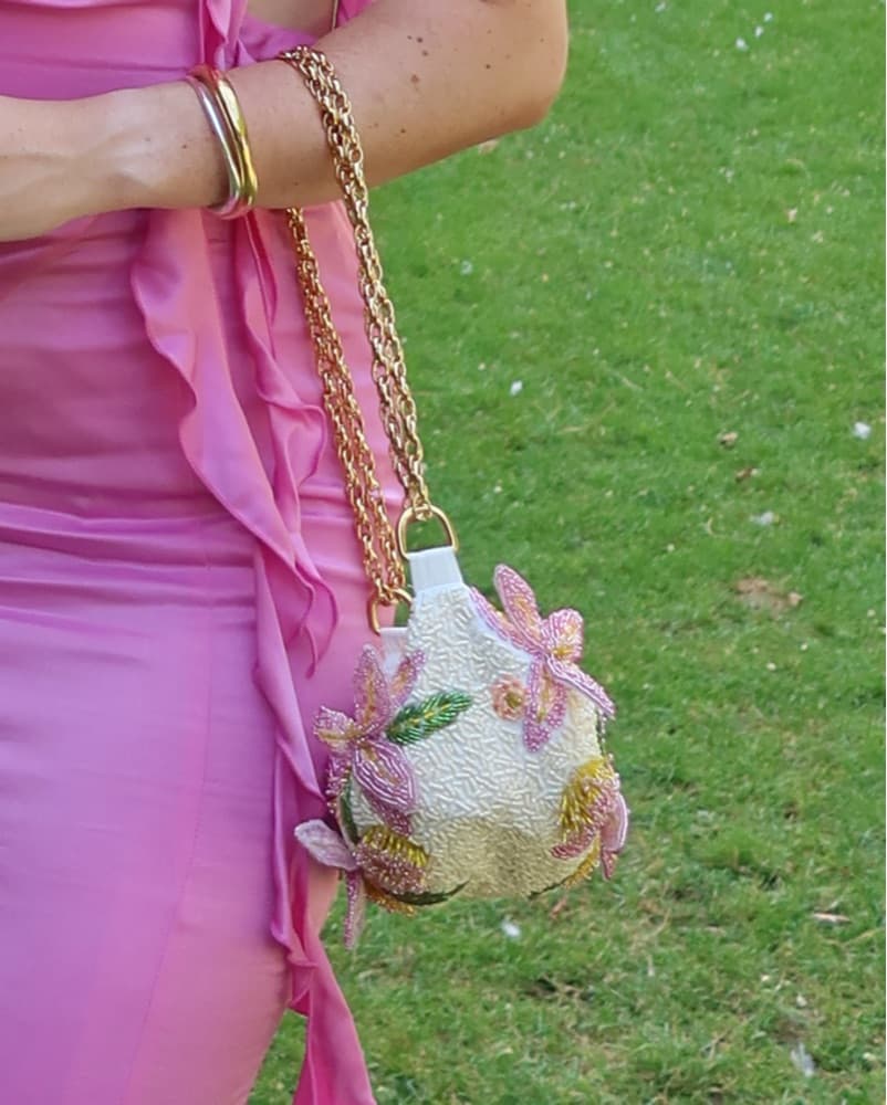 Patbo Beaded Floral Bag - Image 4