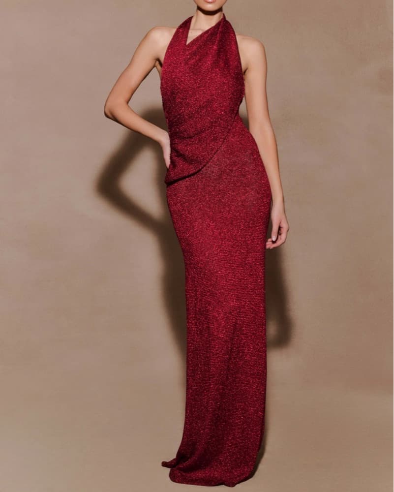 Meshki Halter Maxi Dress  - Image 5