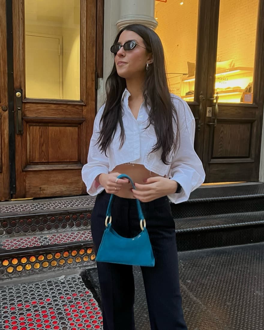 The Wolfgang Suede Blue Purse - Image 1
