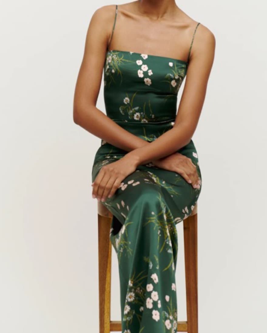 Reformation Frankie Silk Dress - Image 2