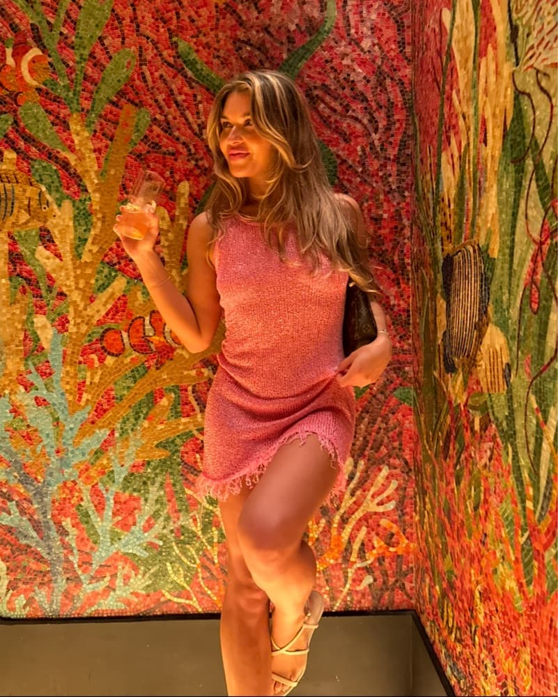 ASTA RESORT PINK MINI DRESS - Image 1