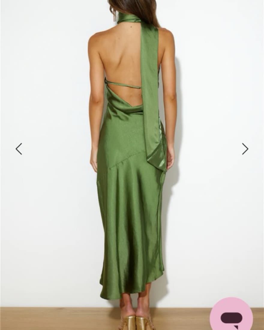 Hello Molly Satin Maxi Dress  - Image 3