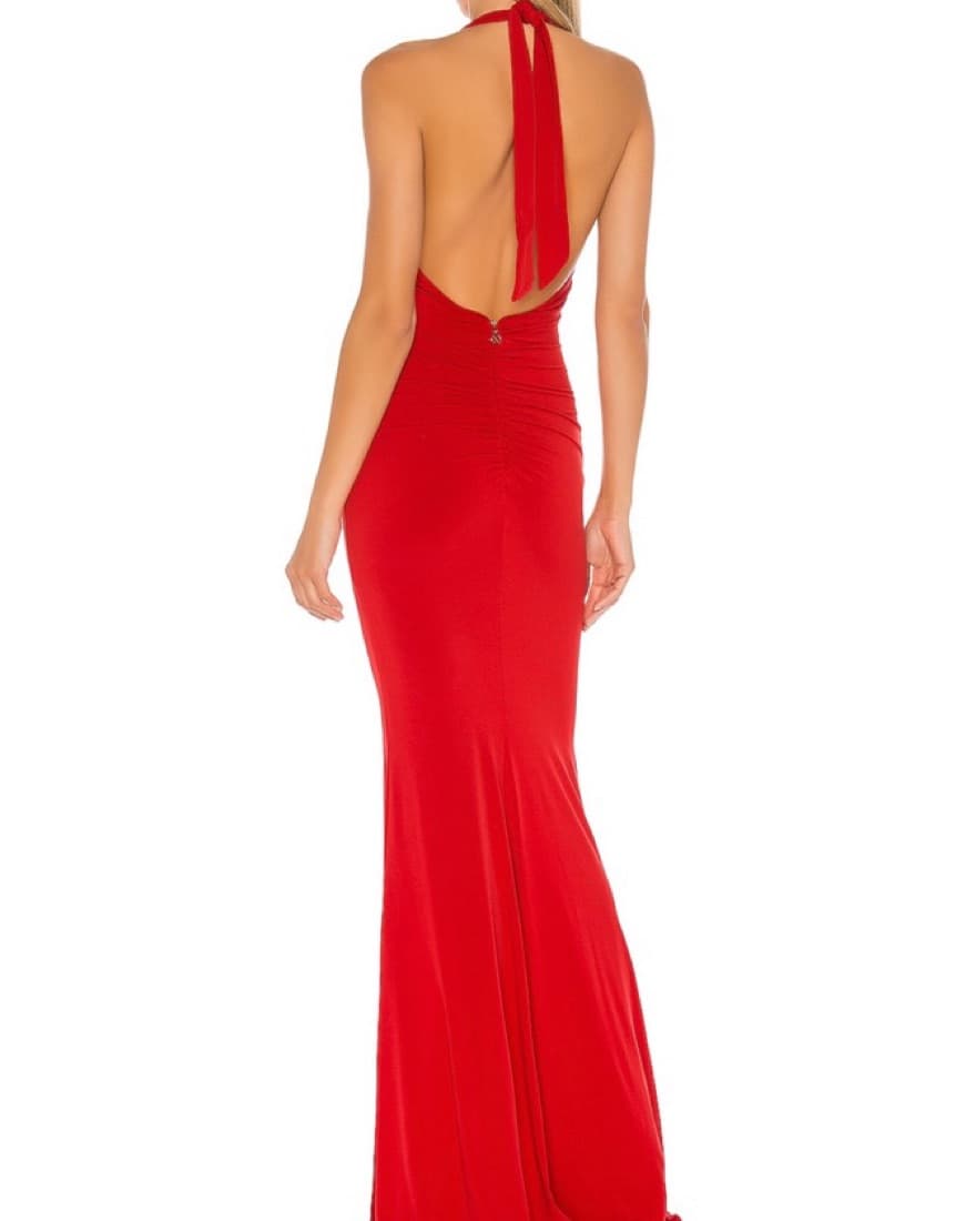 Red Revolve Nookie Illegal Halter Dress - Image 2