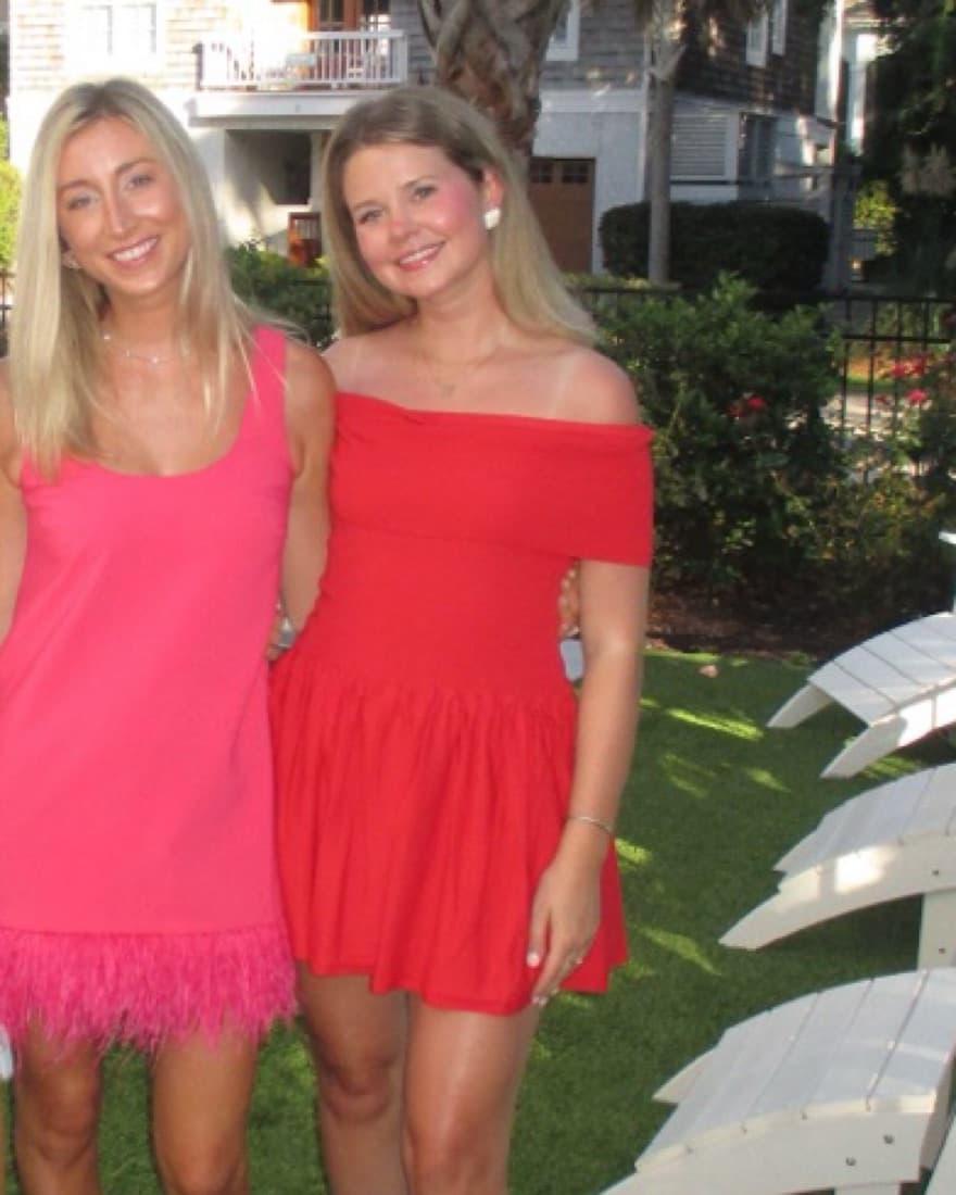 Meshki Off The Shoulder Dress- Red, S - Image 2