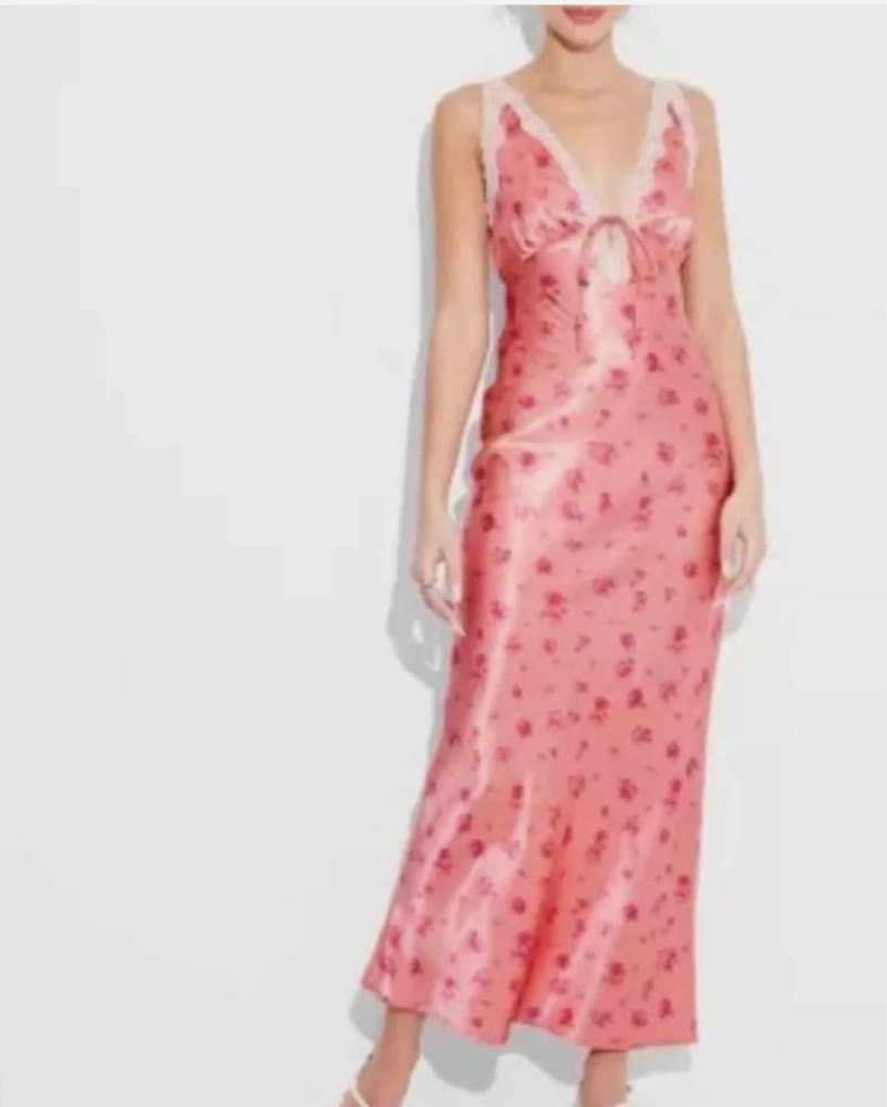 Vibrant Floral Wrap Midi Dress - Image 3