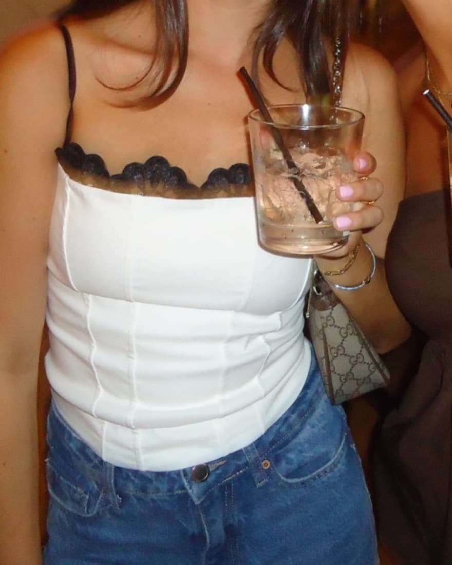 Zara White Corset Top  - Image 2