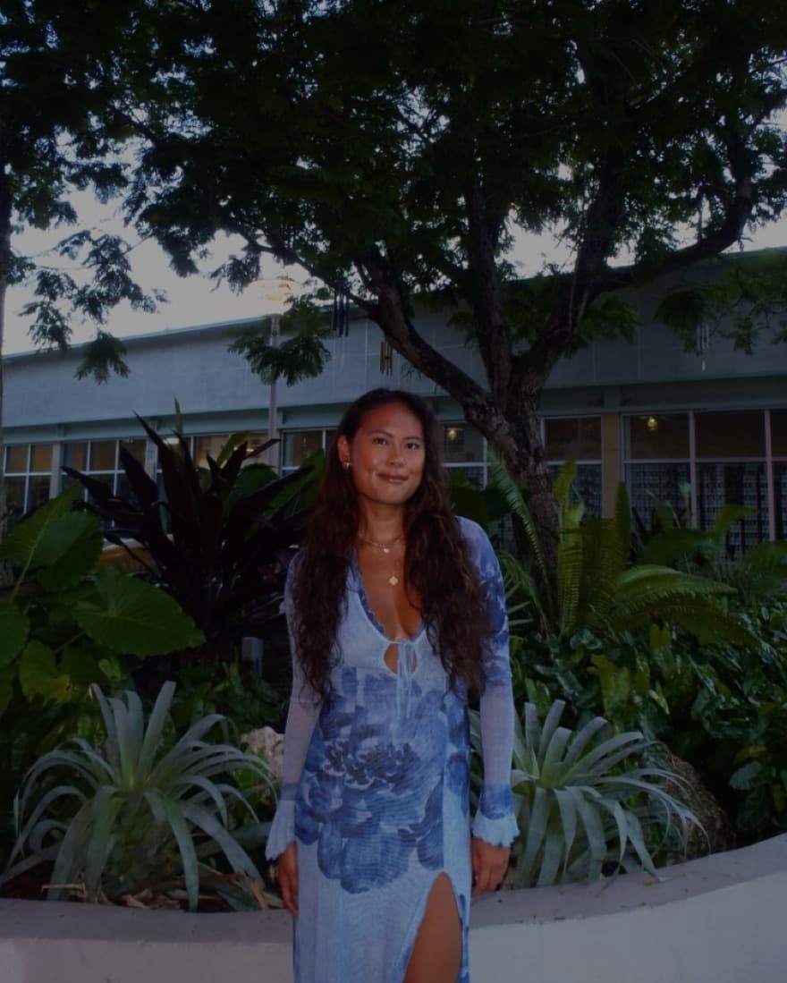 RESA - Lennon Maxi Dress In Indigo - Image 3