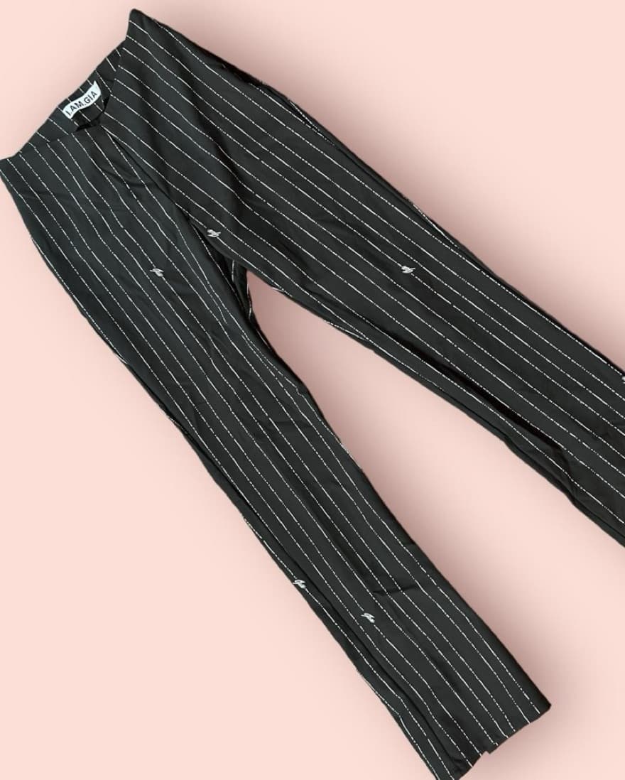 I.Am.Gia Pinstripe with “Gia” Logo Black - Image 2