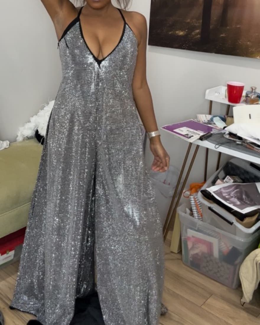 Rhinestone Jumpsuit - Image 1