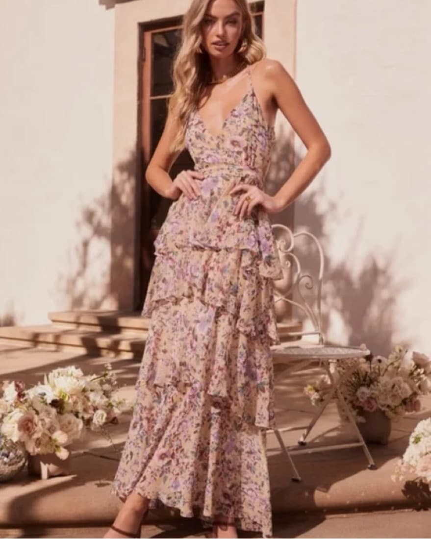 ASTR the Label Rosana Floral Dress - Image 1