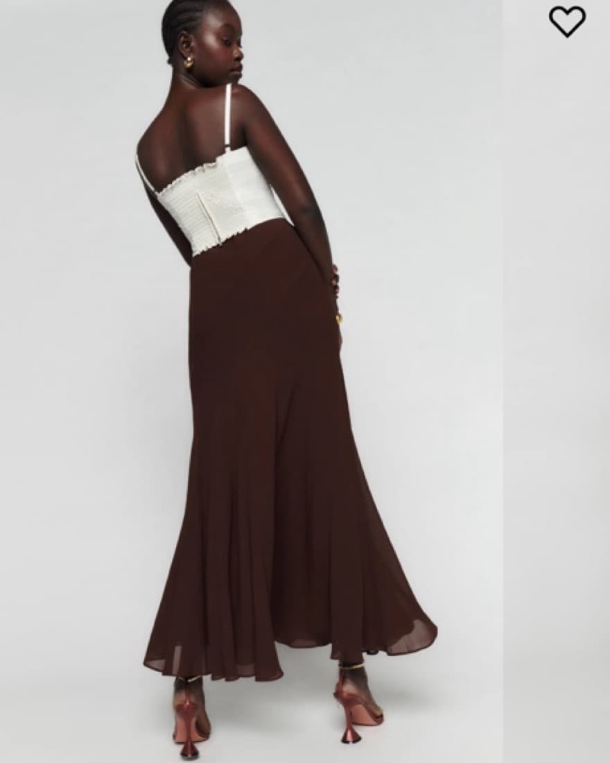 Reformation Sadie Silk Skirt  - Image 2