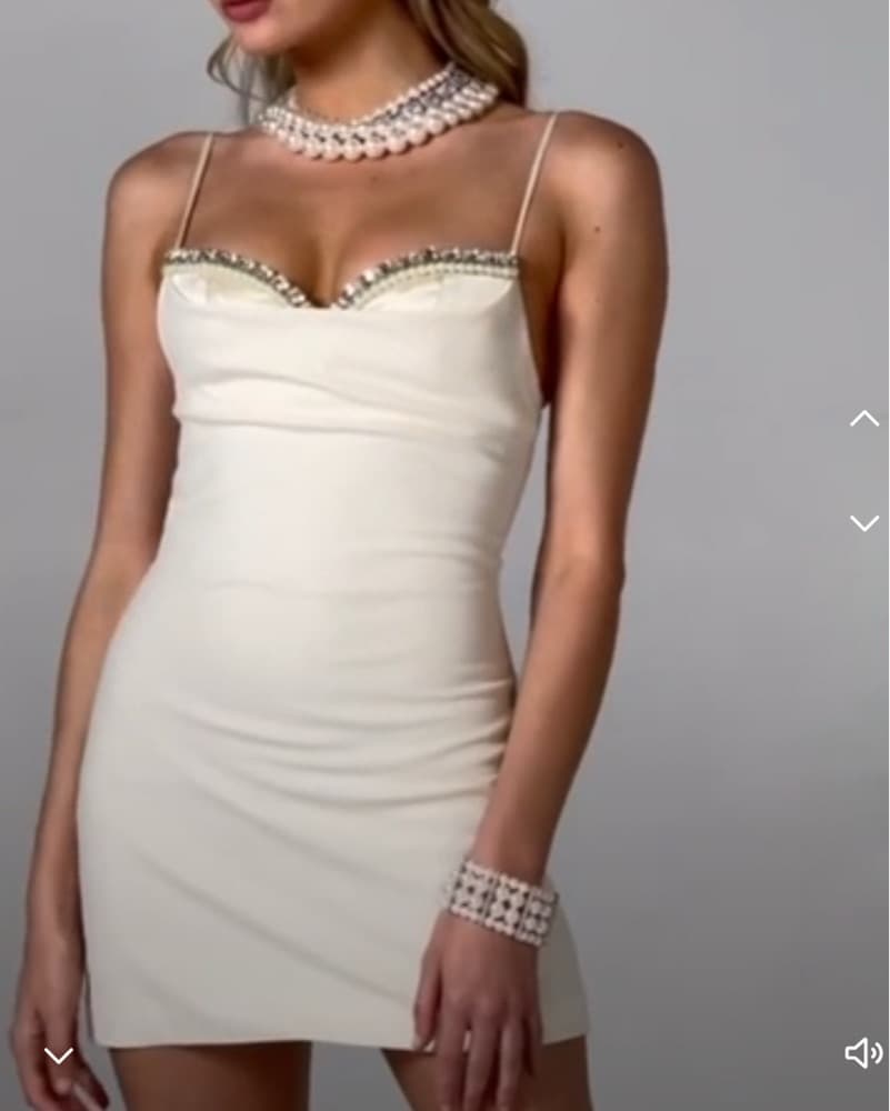 Nana Jacqueline Elsie Dress (White) - Image 1