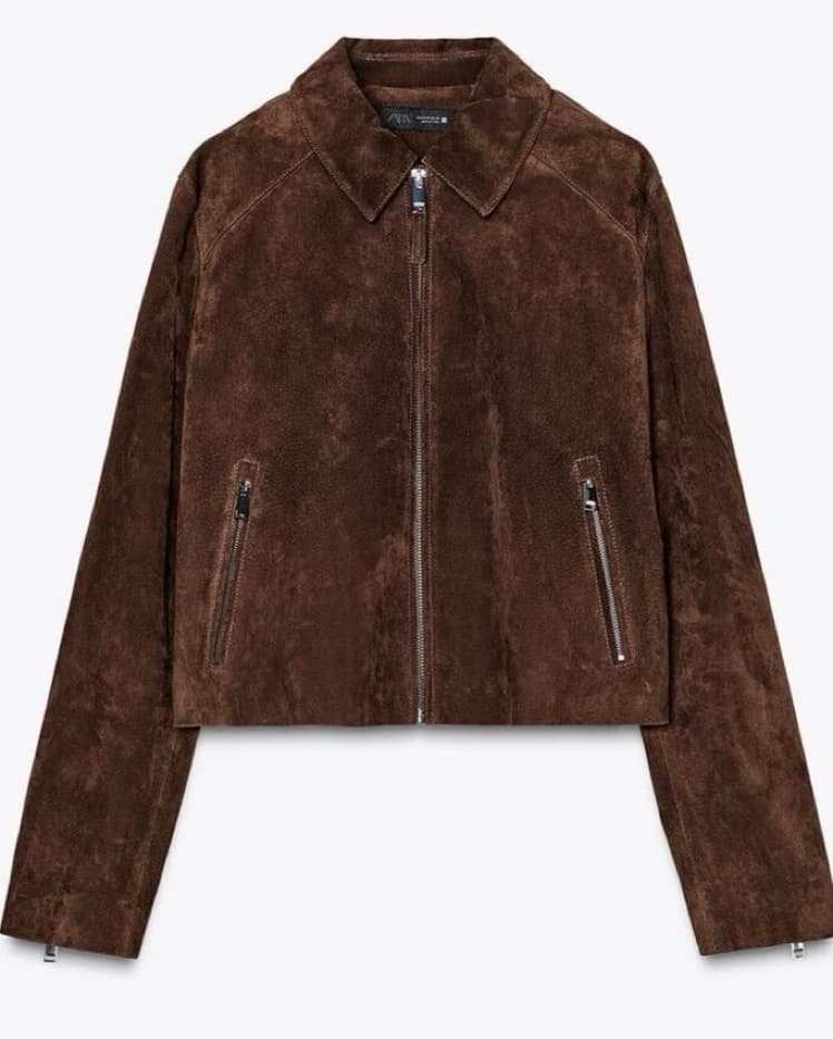 Zara 100% suede Jacket - Image 1