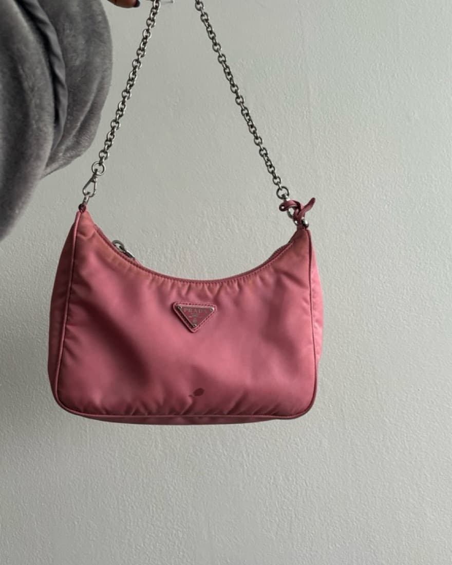 Chic Prada Nylon Baguette Bag - Image 1