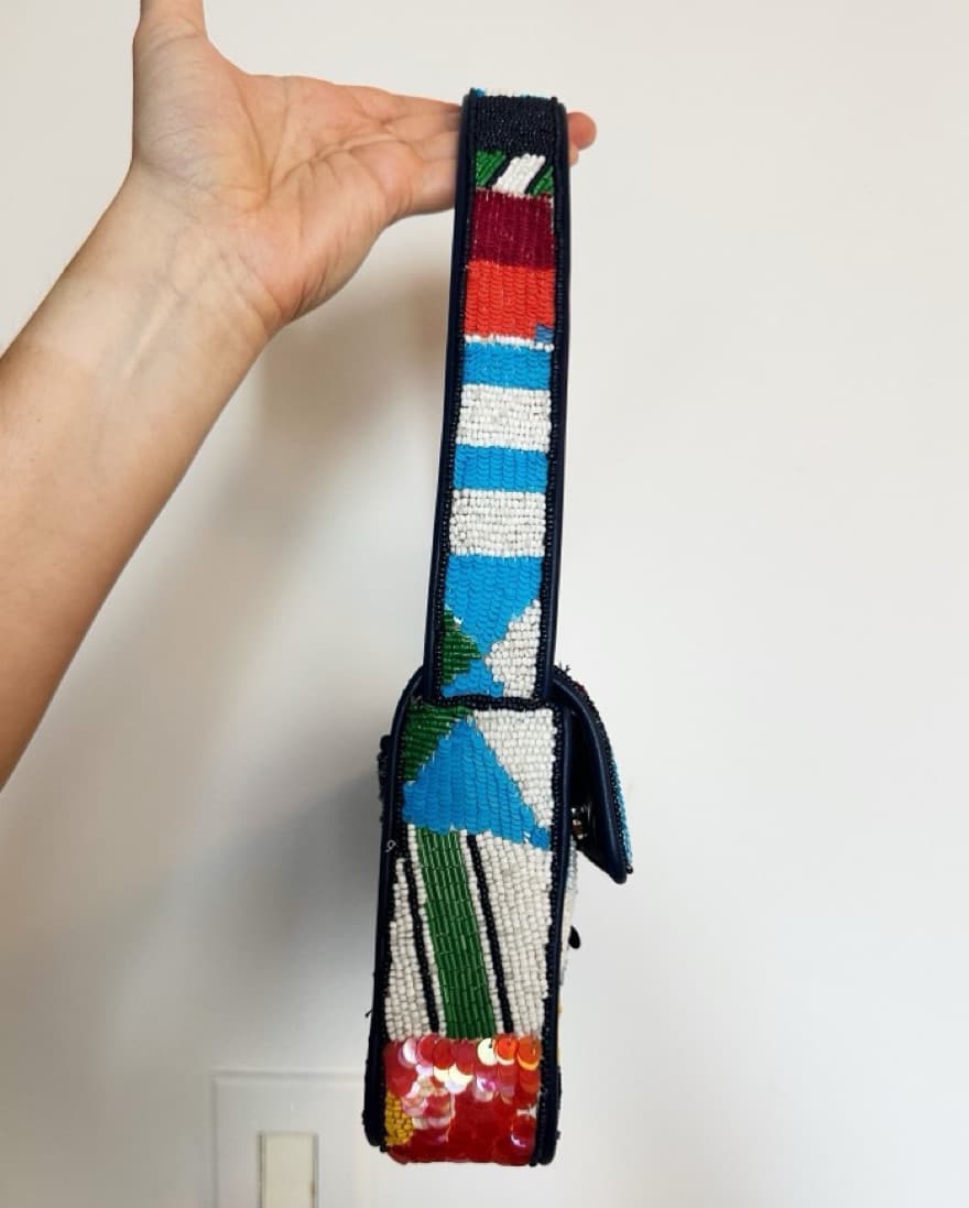 Staud Tommy Beaded Bag Sails Up - Image 3