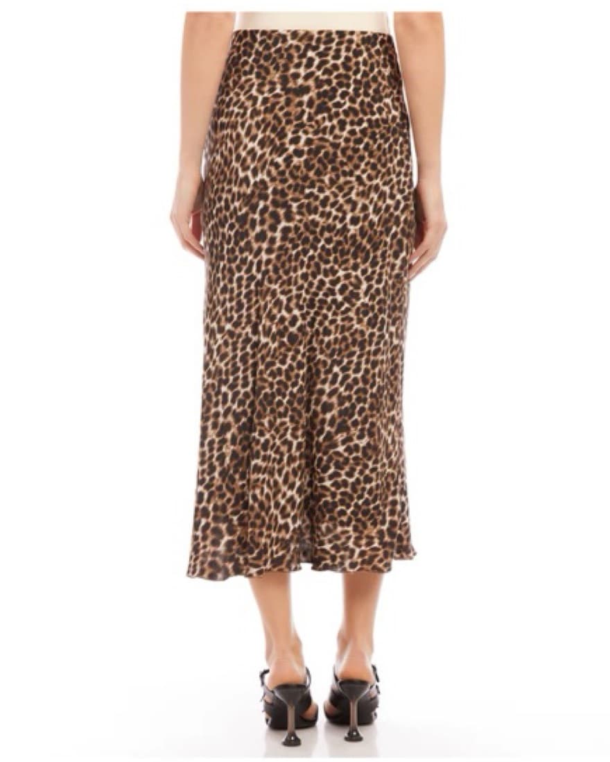 Cheetah / Leopard Print Midi Skirt - Image 2