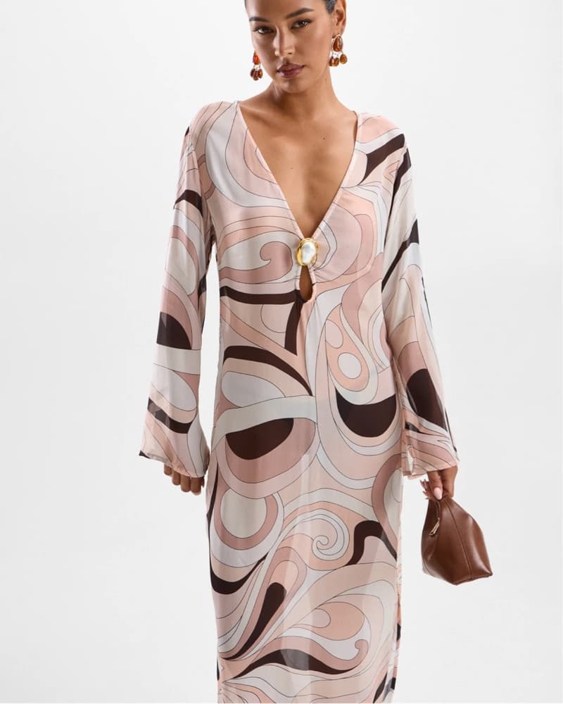 Cin Cin Maxi Cover Up Dress - Image 4
