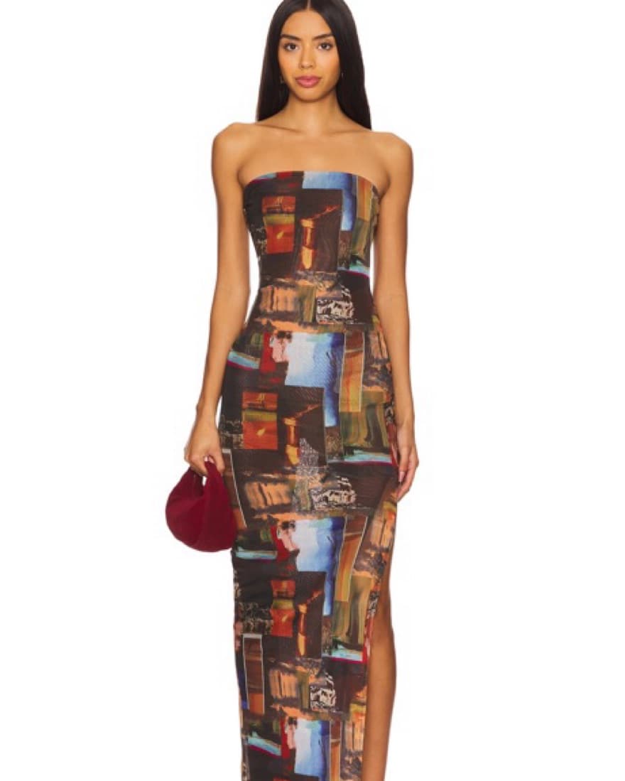 Revolve Strapless Maxi Dress in Multi - Image 1