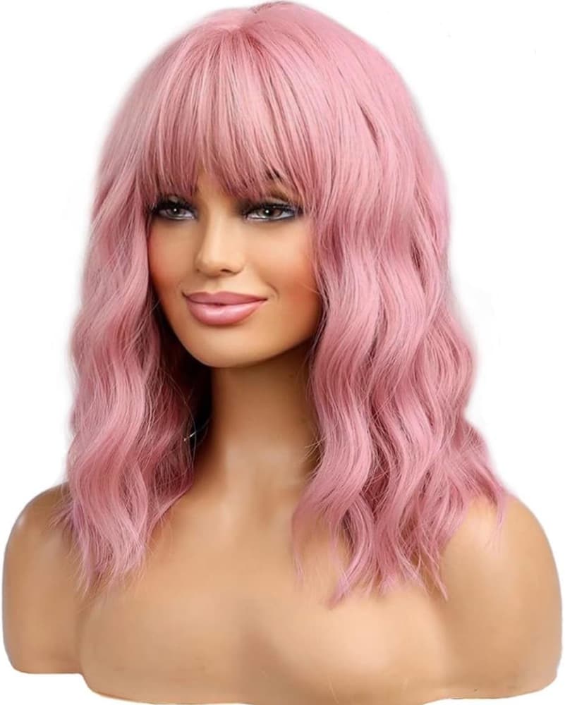 Pink Wavy Wig  - Image 4
