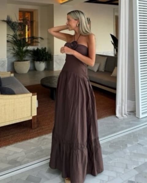 Brown Maxi Dress - Image 2