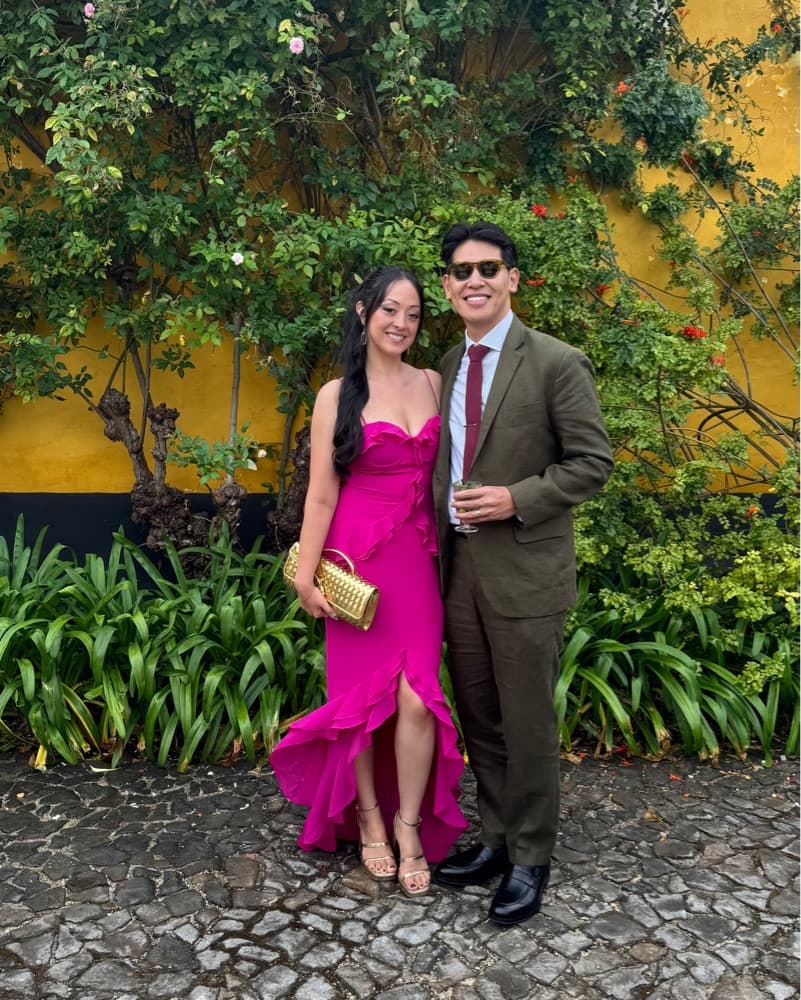 MELISSA GOWN IN MAGENTA - Image 4