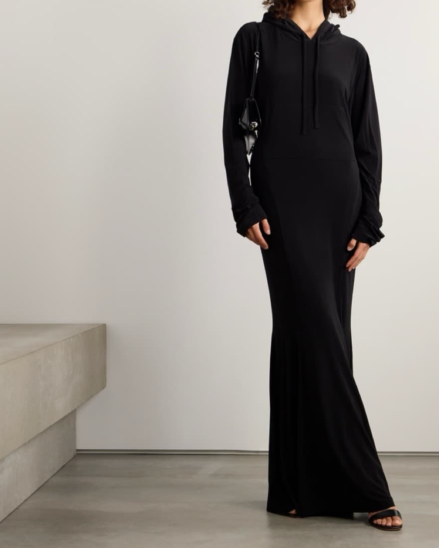 Norma Kamali Hooded Fishtail Dress - Image 1