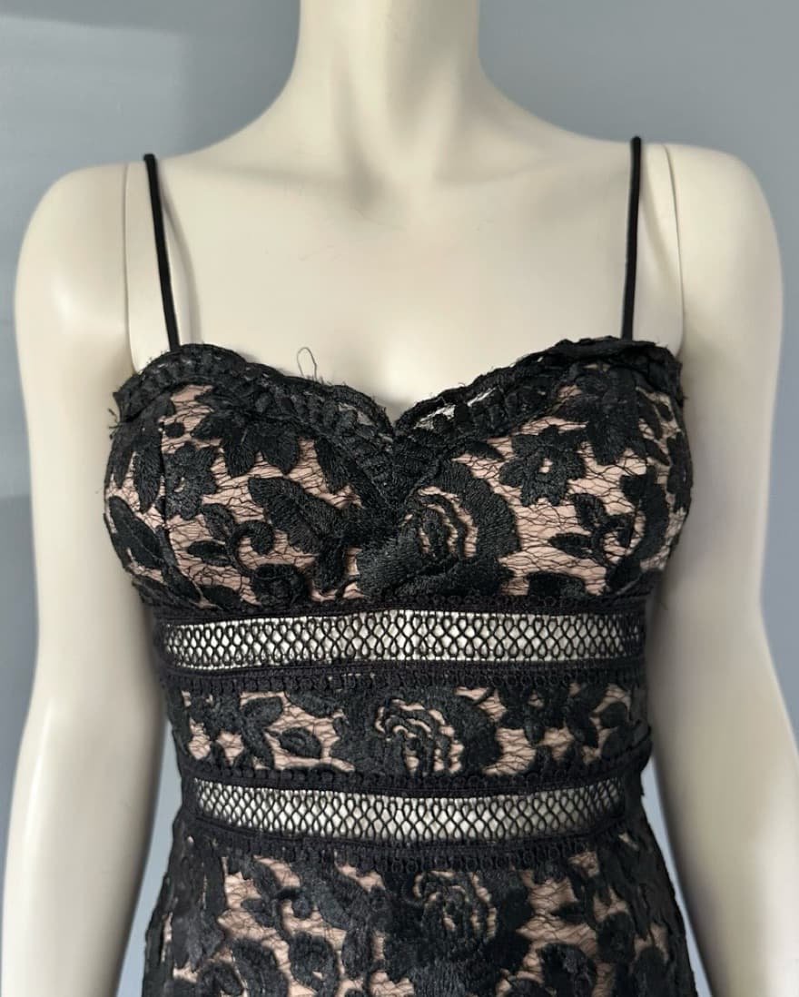 Avery G Black Cocktail Dress - Image 3