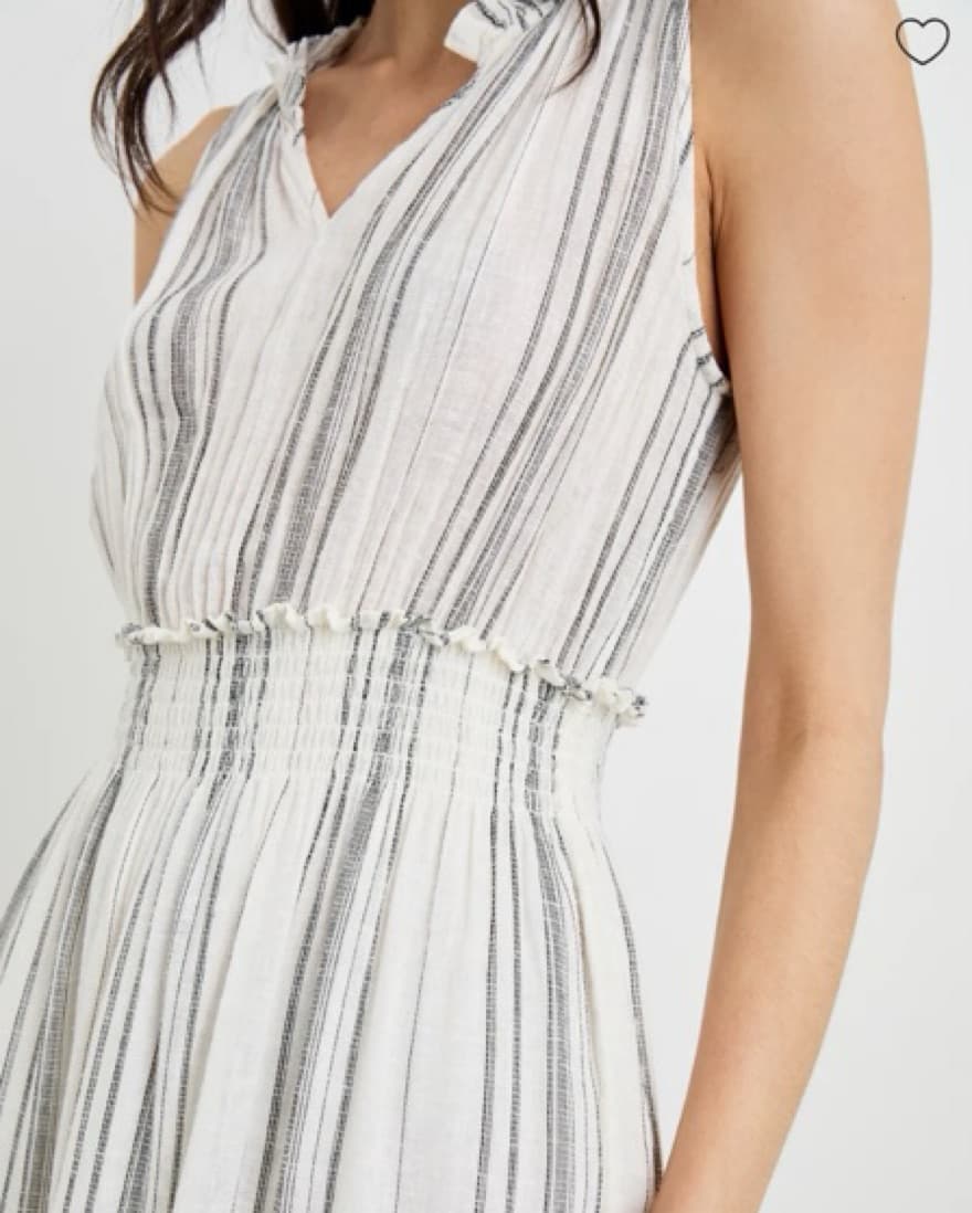 Lou Lou Striped Linen Beach Dress - Image 3