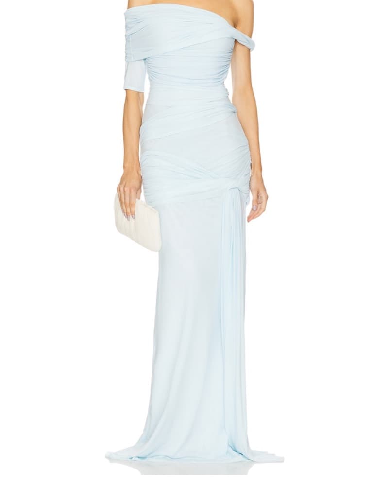 Ethereal Off-Shoulder Maxi Dress - Image 1