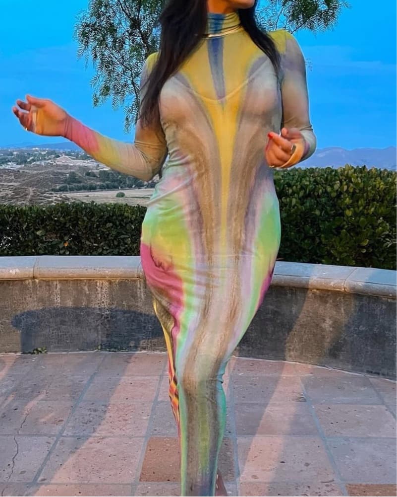 AFRM Tie-Dye Maxi Dress - Image 1