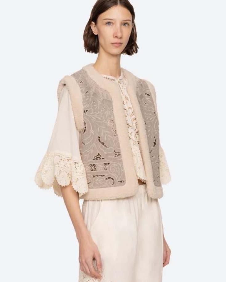 Shearling Applique Vest - Image 4