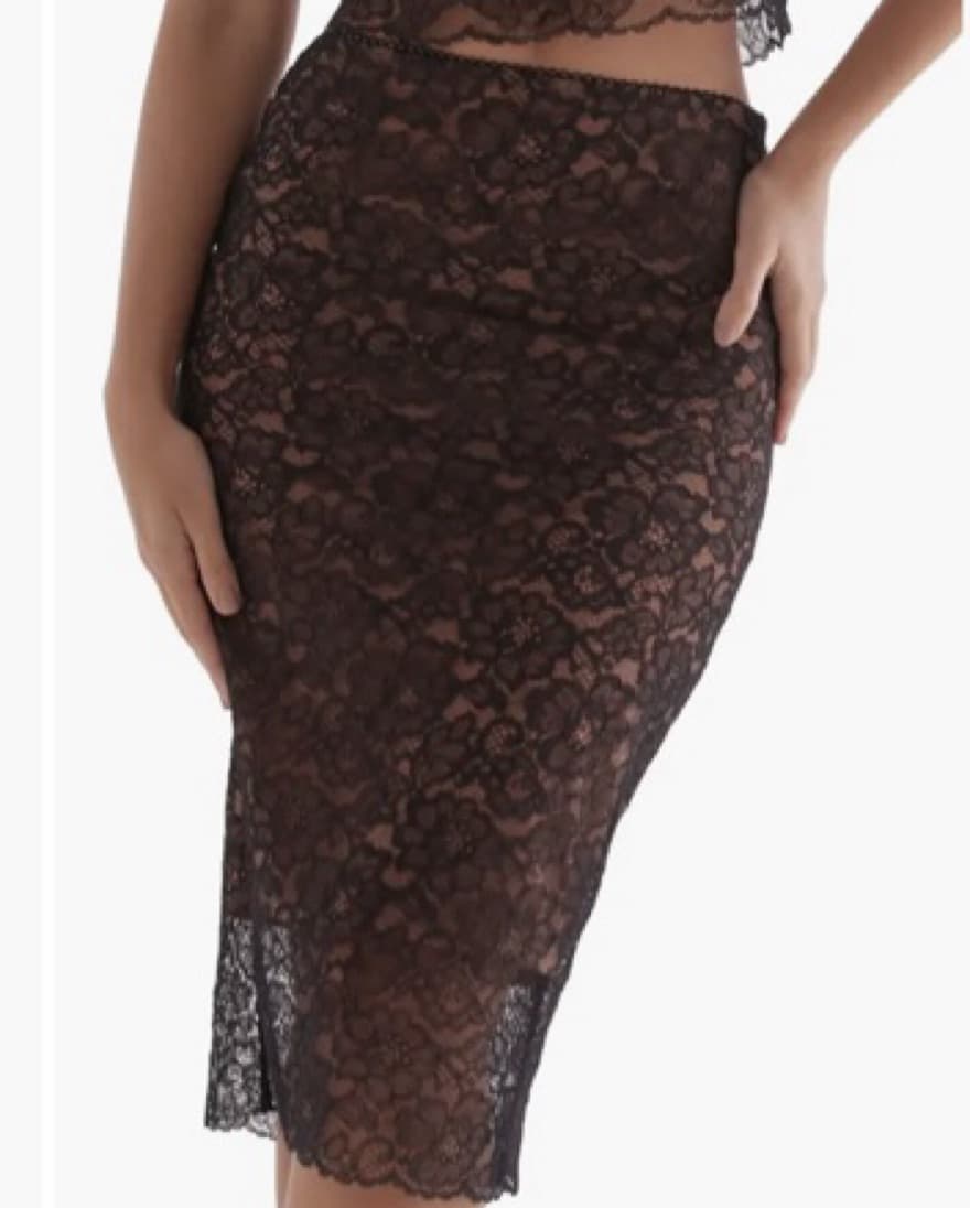 Yolanda Lace Pencil Skirt - Image 4