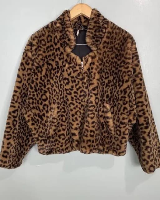 Cheetah bomber Jacket (Free People)  - Image 1