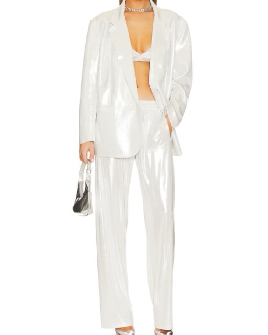 Norma Kamali Oversized Jacket In Pearl - Image 1