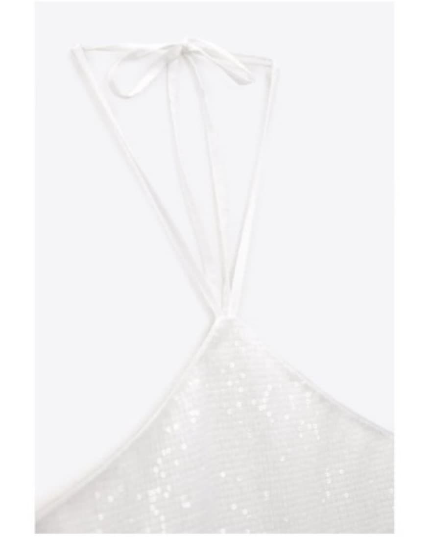 Zara Sequin Halter Top - Image 4