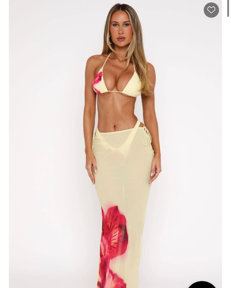 White Fox Bikini Skirt Matching Set - Image 4