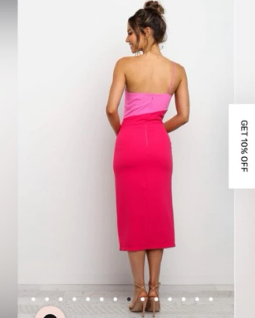 Pink Midi Dress - Image 2