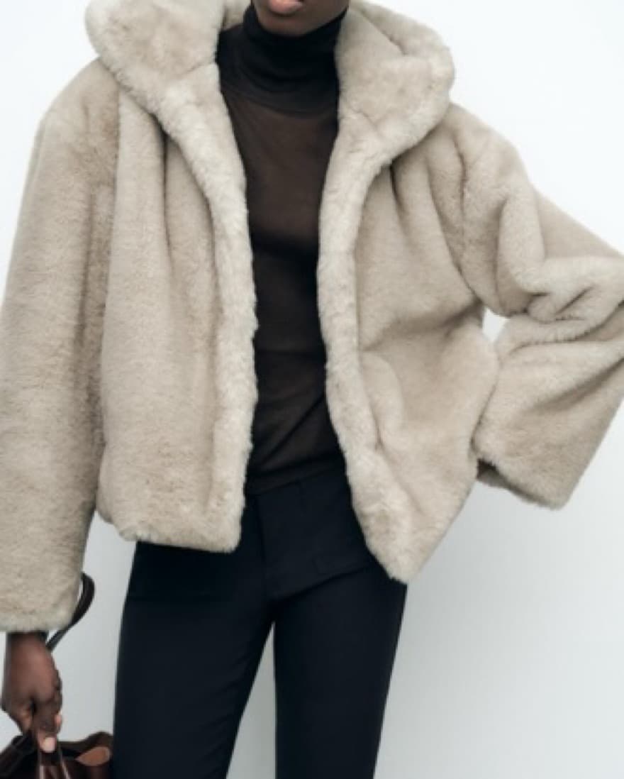 Zara Faux fur jacket - Image 2