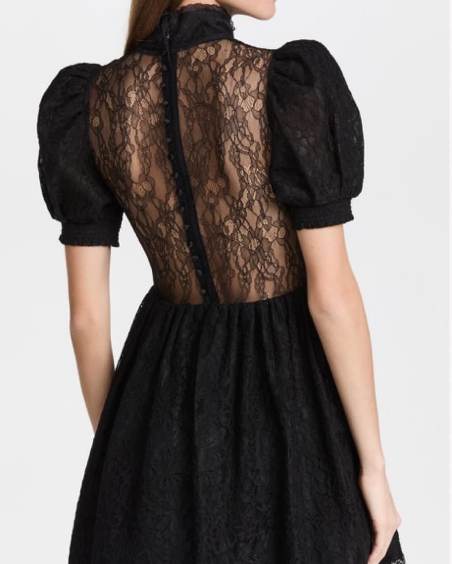 alice + olivia Vernita Lace Mini Dress - Image 3