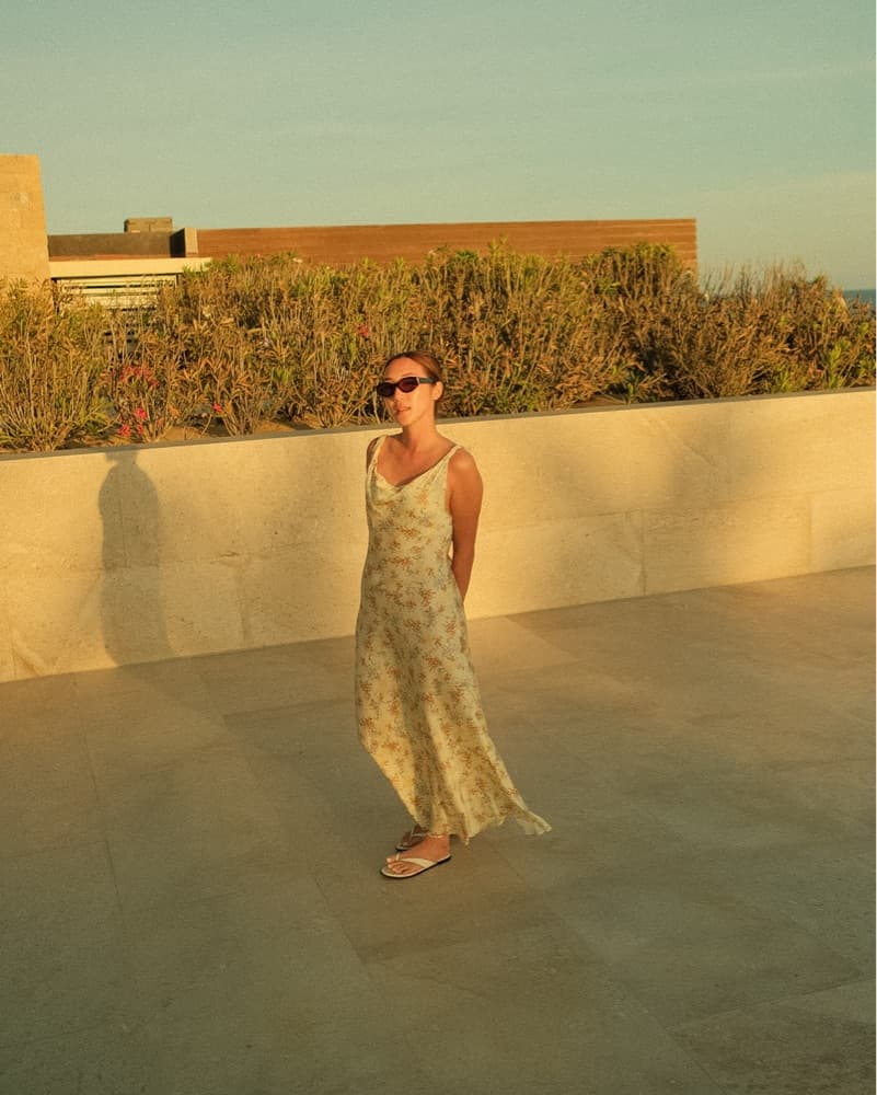Yellow floral Silk Dress From Zara - Image 5
