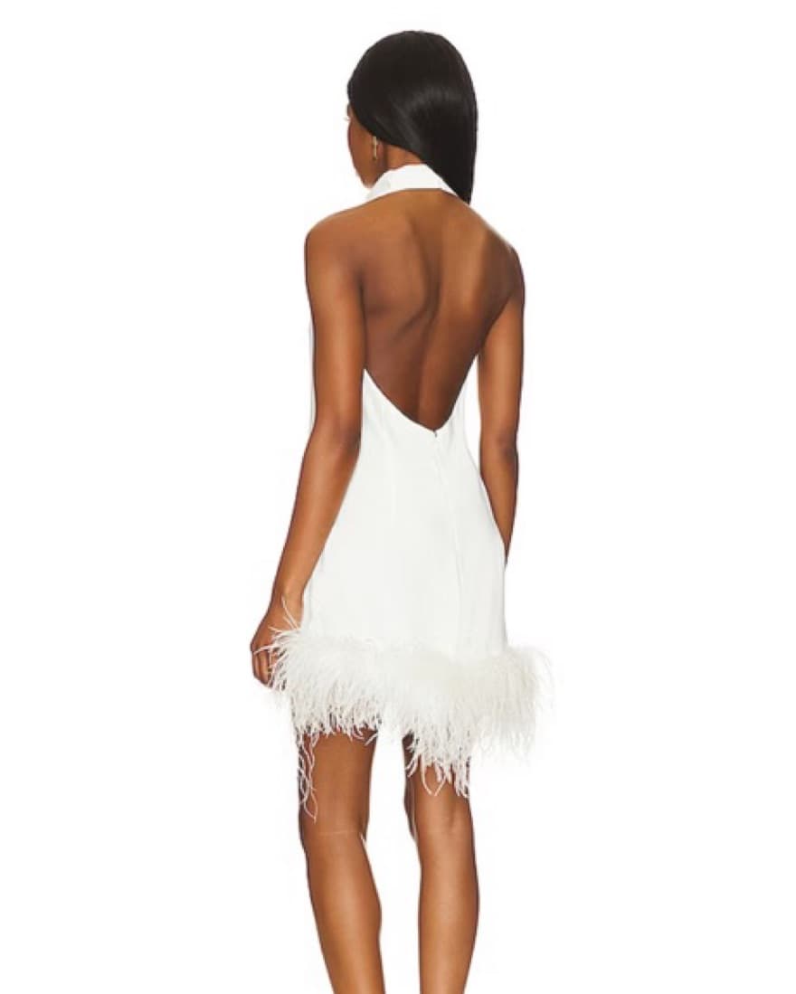 Amanda Uprichard White Dress Halter  - Image 1