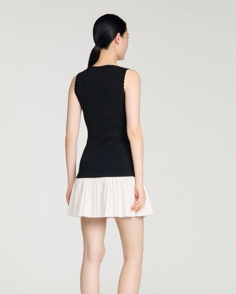 Sandro Two-tone Mini Dress - Image 4