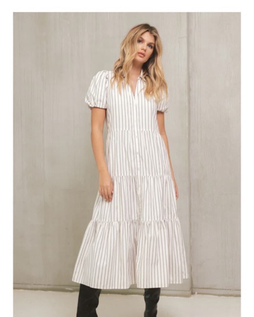 Elan Puff Sleeve Shirt Dress  - Image 1