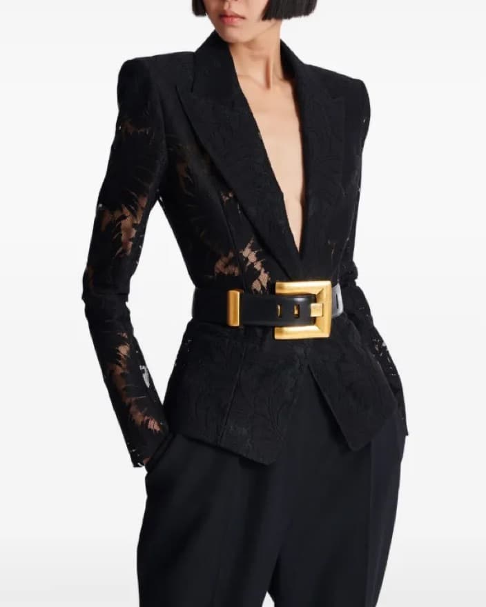 Balmain Black Anthem Belt - Image 1