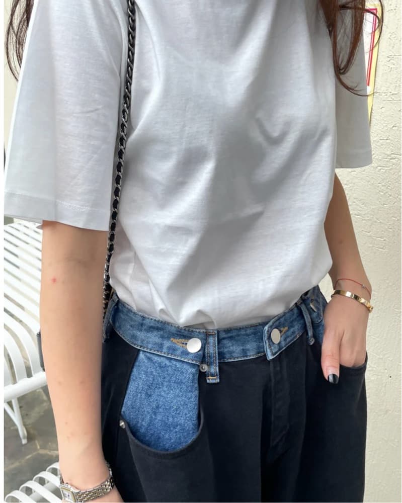 Frankie Shop Hayla Contrast Jeans - Image 2