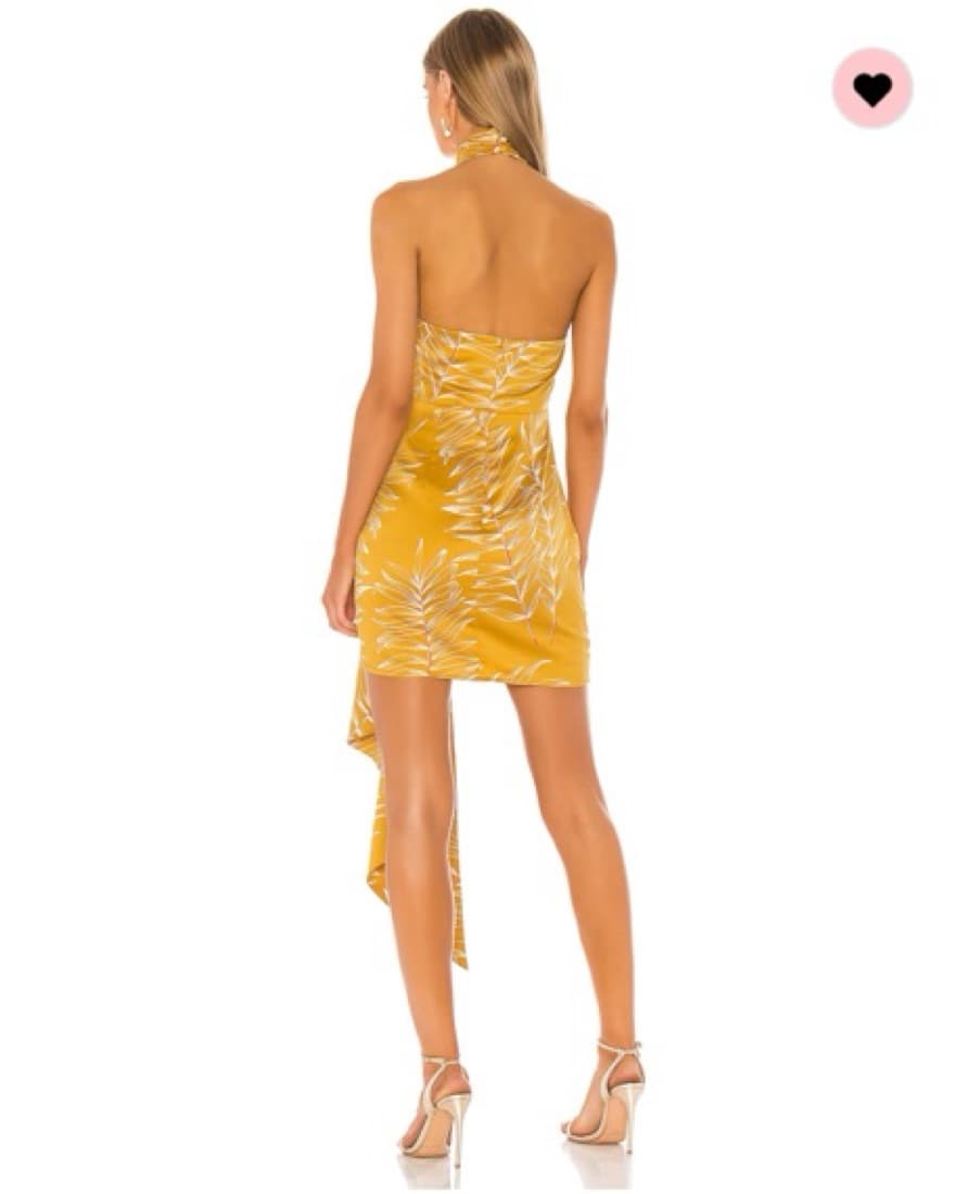 Camila Coehlo Gold Tropical Mini Dress - Image 3
