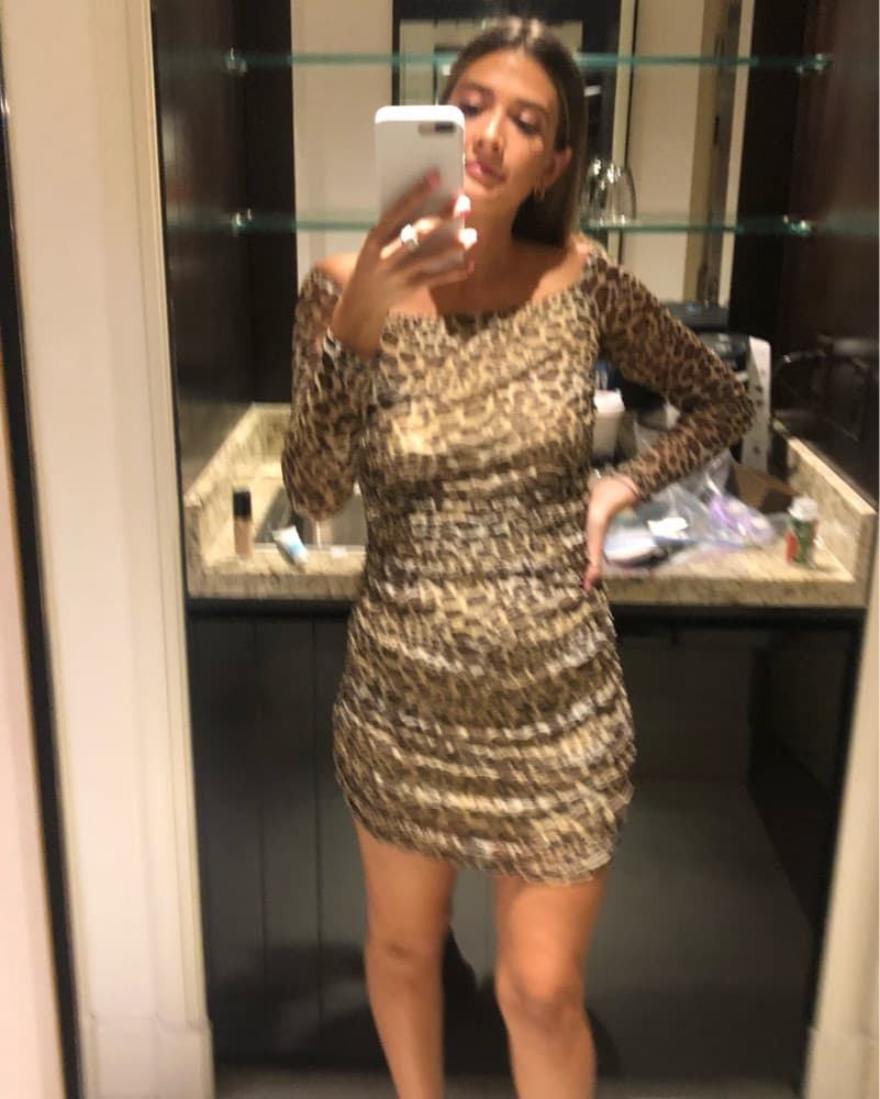 Leopard Mini Dress - Image 2