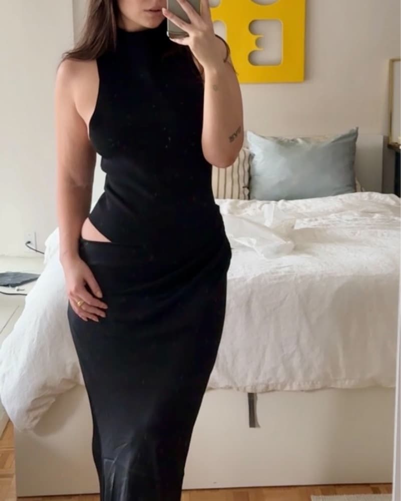 Henne Black Formal Dress - Image 2