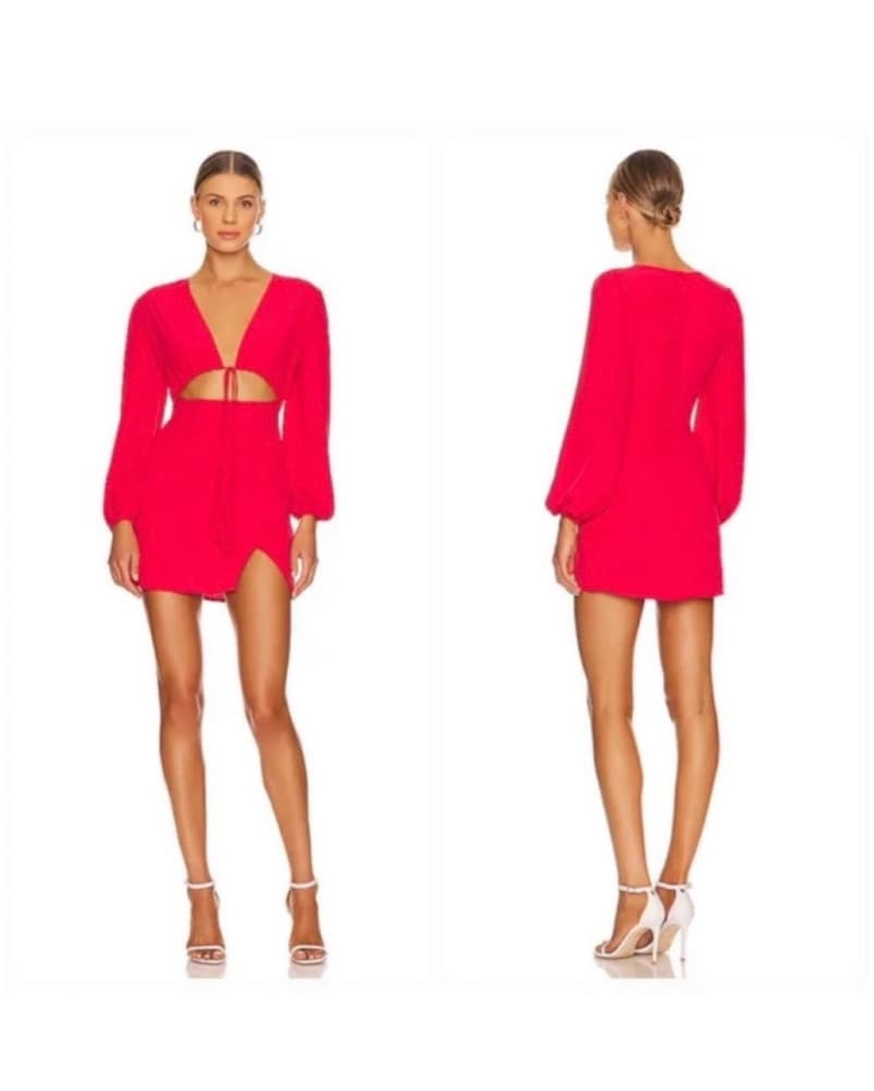 Superdown Selene Wrap Dress - Image 1