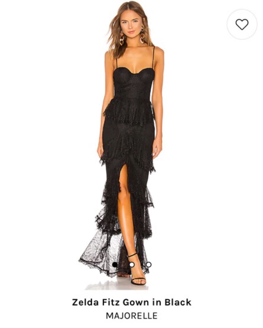 Majorelle Black Lace Gown - Image 1